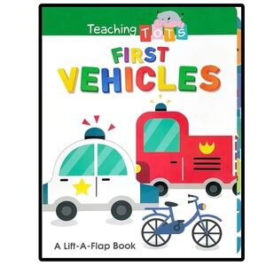 BUNDLE & SAVE🎉 Teaching Tots First Vehicles Lift-A-Flap Chunky Board Book